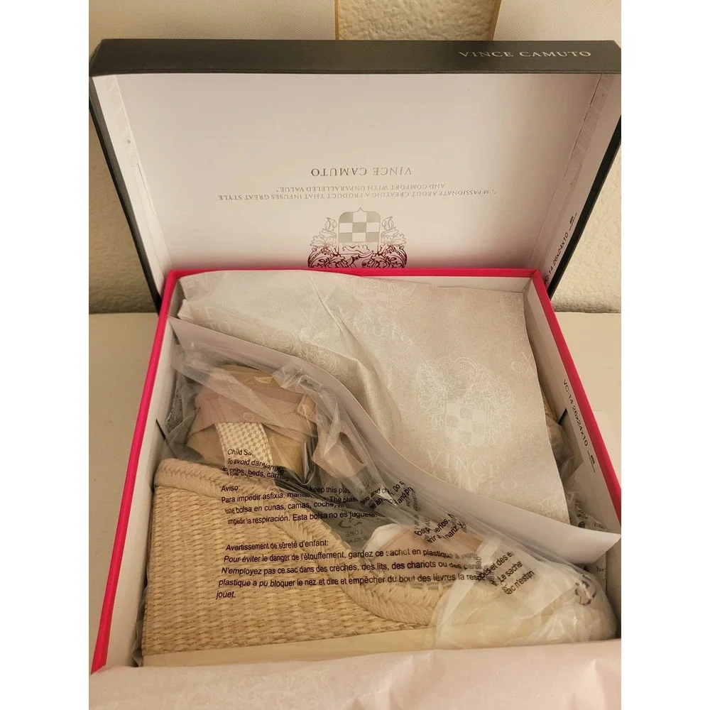 Vince Camuto Women's Bendsen Espadrille Wedge Sandal SIZE 10